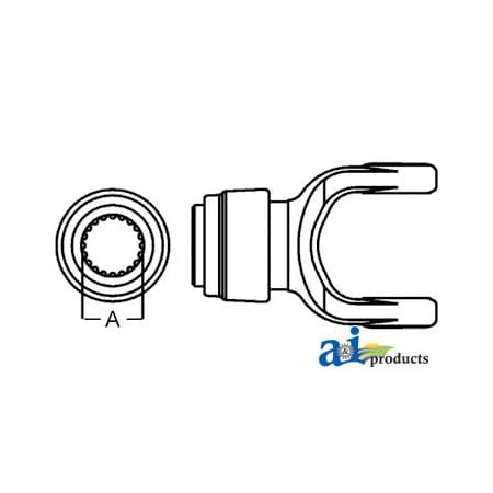 A & I Products Safety Slide Lock Tractor Yoke 7" x4" x3" A-D551106